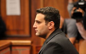 Christopher Panayiotou in court for the murder of his wife. pic: TimesLive