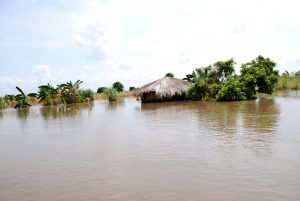 Many homes, like this one, have been literally submerged in water, it has been reported. Image: Iris Ministries Malawi.