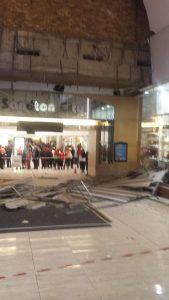 Sandton City collapse Pic: Twitter: @LeloMzaca