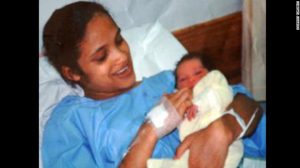 Newborn Zephany Nurse with biological mother Celeste Nurse. Pic: Pix11.com