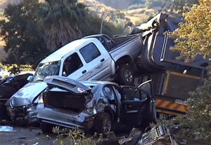 The accident involved around 27 cars.