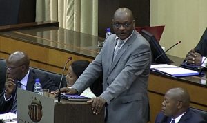 David Makhura addresses the Gauteng Provincial Legislature. Image: Eye Witness News