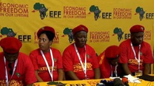 EFF has announced its parliamentary leadership. Photo: SABC.