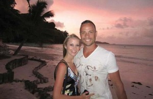 Oscar Pistorius and ex-girlfriend Samantha Taylor in happier times. – image - www.dailymail.co.uk